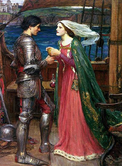 Tristan and Isolde with the Potion, John William Waterhouse